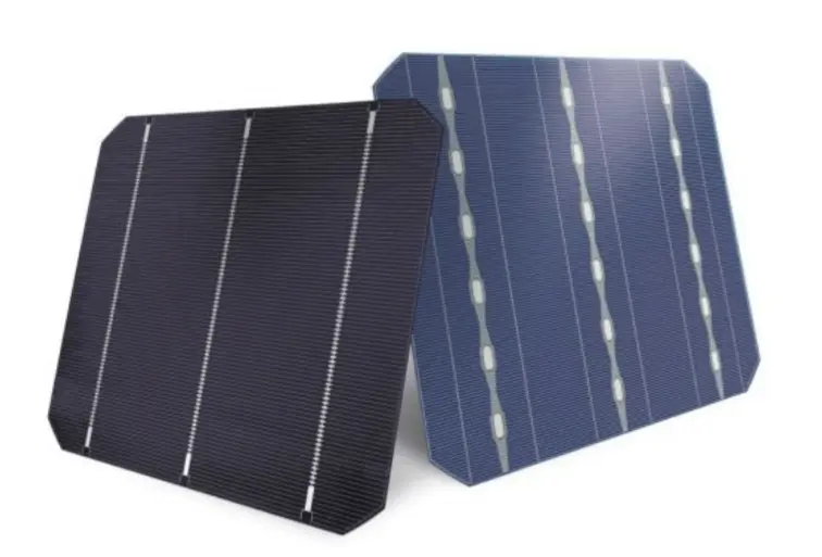 Bifacia Solarzellen: Vor- und Rückseite