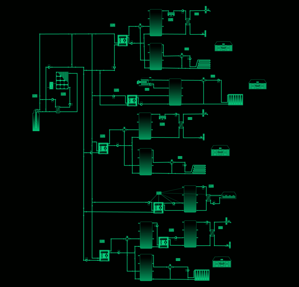 Cold District Heating and Cooling Systems: Optimal Energy Supply