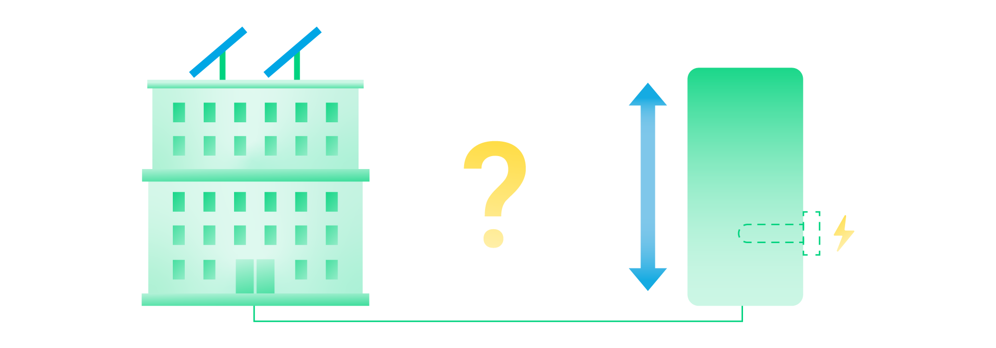 Piktogramm zum Thema Auslegung und Dimensionierung eines Pufferspeichers.