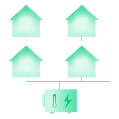 Piktogramm Energiezentralen planen